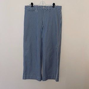Madewell women's emmett wide high rise crop indigo pants size 31